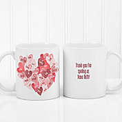 Our Hearts Combined 11 oz. Coffee Mug in White