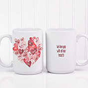 Our Hearts Combined 15 oz. Coffee Mug in White