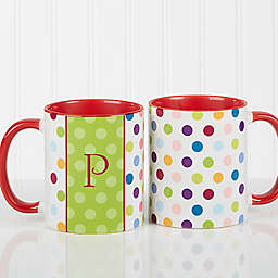 Polka Dot Coffee Mug in Red