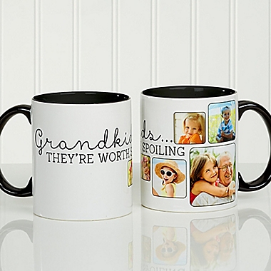 They&#39;re Worth Spoiling 11 oz. Coffee Mug in White/Black. View a larger version of this product image.