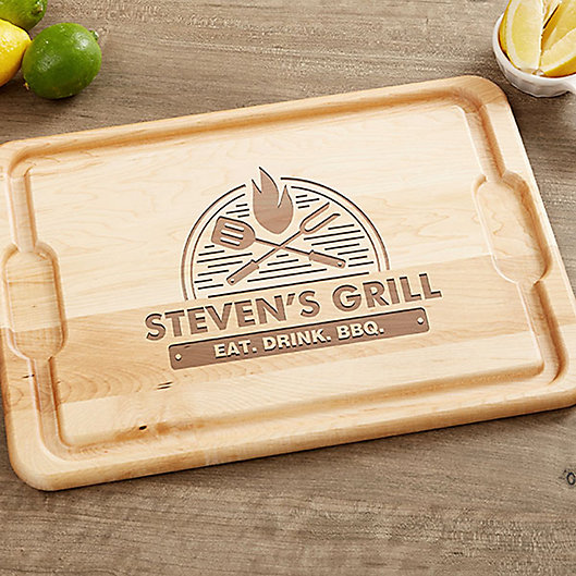 Alternate image 1 for The Grill 12-Inch x 17-Inch Maple Cutting Board