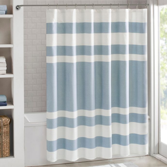 madison park spa waffle shower curtain