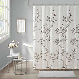 Madison Park Cecily Shower Curtain in Grey