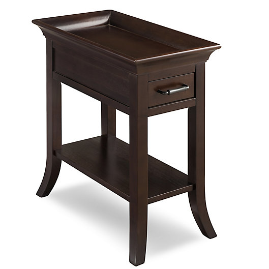 Alternate image 1 for Leick Home Tray Edge Chairside Table in Chocolate Cherry