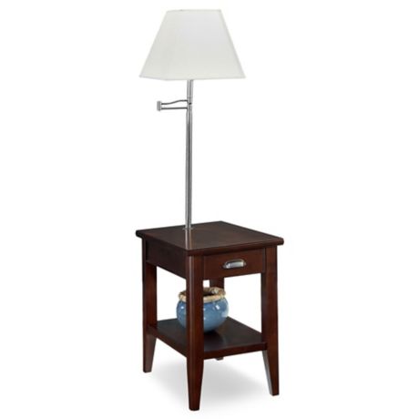 Leick Home Lau Chairside Lamp Table, Lamp End Tables