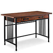 Leick Home Ironcraft Writing Desk in Oak