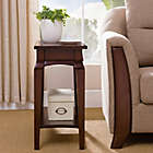 Alternate image 4 for Leick Home Stratus Narrow Chairside Table with Chocolate Cherry Finish