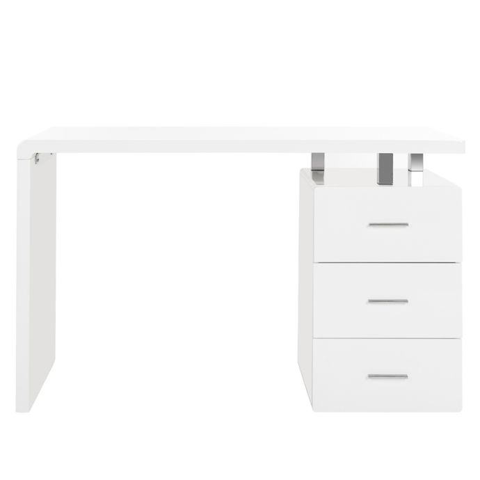 Orrin Desk In White Chrome Bed Bath Beyond