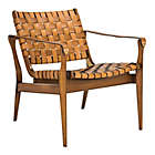 Alternate image 0 for Safavieh Dilan Leather Safari Chair in Brown