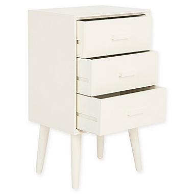 Safavieh Pomona 3-Drawer Chest in Distressed White. View a larger version of this product image.