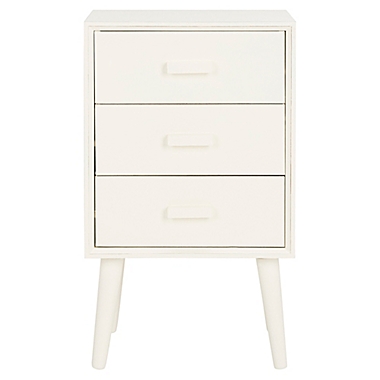 Safavieh Pomona 3-Drawer Chest in Distressed White. View a larger version of this product image.