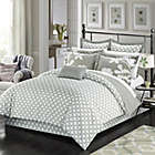 Alternate image 1 for Chic Home Sire 7-Piece Reversible King Comforter Set in Grey