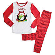 Christmas Penguin 2-Piece Pajama Set in Red