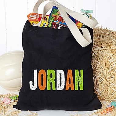 All Mine! Personalized Halloween Treat Tote Bag. View a larger version of this product image.