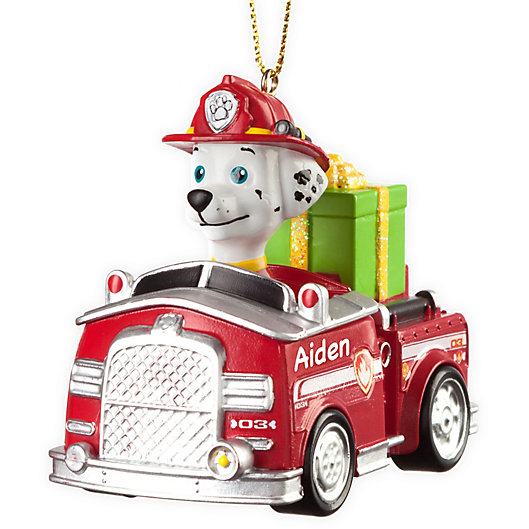 Alternate image 1 for PAW Patrol Best Pup Pals Marshall's Truck Christmas Ornament