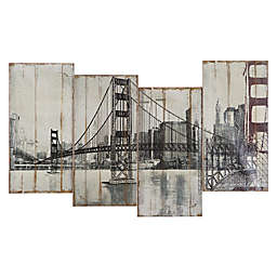 Golden Gate Bridge 39-Inch x 24-Inch Wood Wall Art