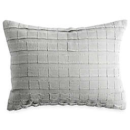 DKNYpure® Comfy Applique Strip Oblong Throw Pillow in Platinum