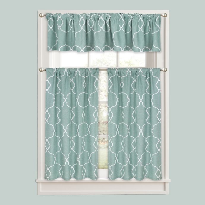 Colordrift Mandy Valance And Window Curtain Ensemble Bed Bath