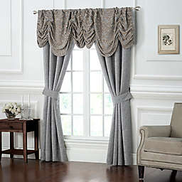 Waterford® Carrick Ruched Window Valance in Silver/Gold
