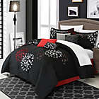 Alternate image 0 for Chic Home Budz 12-Piece Queen Comforter Set in Black