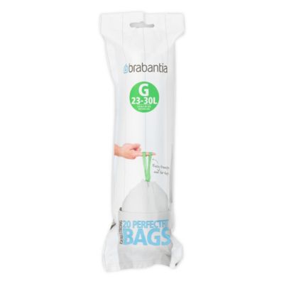 Brabantia Smartfix G 23-30l Trash Can Bin Liners 60 Bags 