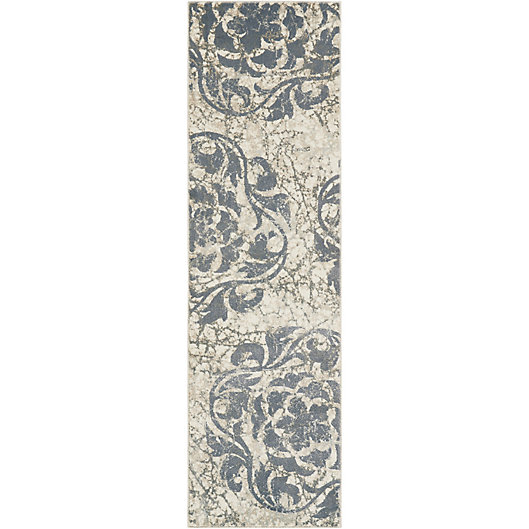 Alternate image 1 for Nourison Maxell Machine Woven Rug in Ivory Blue