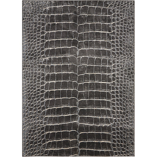 Alternate image 1 for Nourison Animal Print Maxell Machine Woven Rug in Charcoal