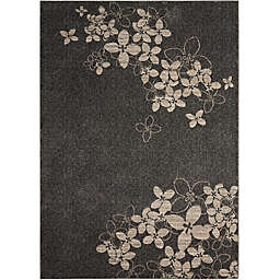 Nourison Maxell Machine Woven Rug in Charcoal