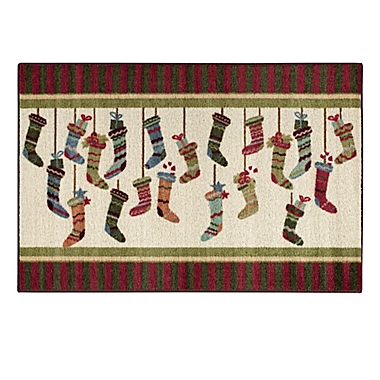 Brumlow Mills&reg; Stocking Stripes Multicolor Accent Rug. View a larger version of this product image.