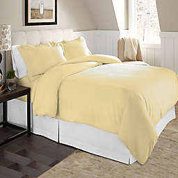 Pointehaven Solid 2-Piece Twin/Twin XL Flannel Duvet Cover Set in Off White