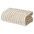 Alternate image 0 for Oscar/Oliver Luca Chunky Knit Throw Blanket in Ivory