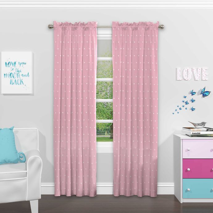 Eclipse Tiny Bella Rod Pocket Room Darkening Window Curtain Panel