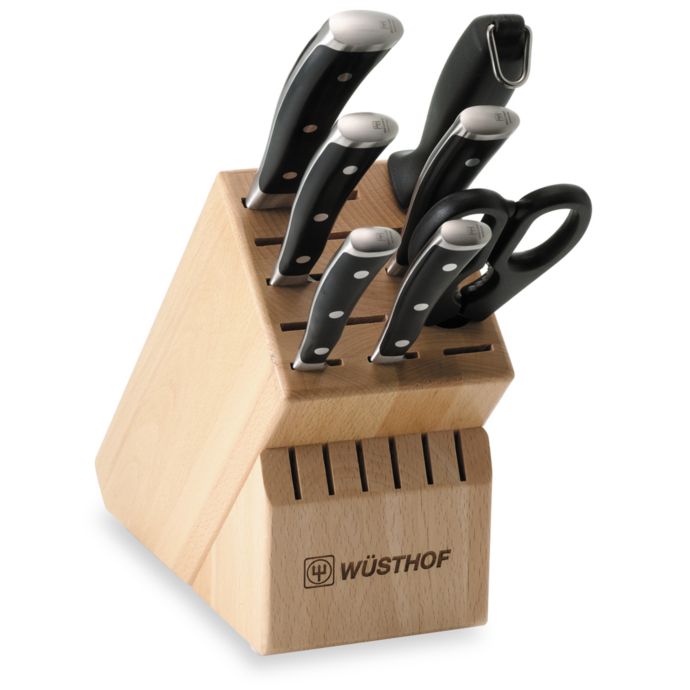 wusthof classic ikon 8 piece knife block set