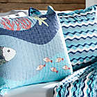 Alternate image 1 for Lush Décor Sea Life 3-Piece Reversible Full/Queen Quilt Set in Blue