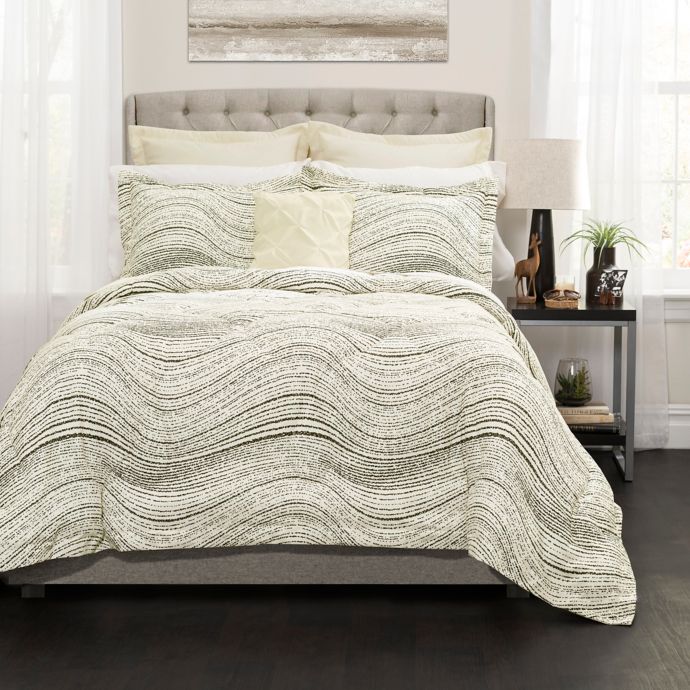 Lush Decor Pixel Wave Line Comforter Set Bed Bath Beyond