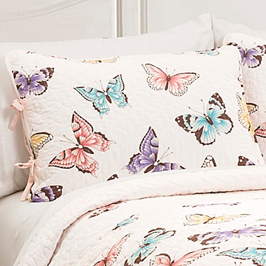 Lush Décor Flutter Butterfly Quilt Set. View a larger version of this product image.