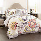 Alternate image 0 for Lush Décor Aster 5-Piece Reversible Full/Queen Comforter Set in Coral
