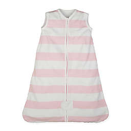 Burt's Bees Baby® Rugby Stripe Beekeeper™ Small Organic Cotton Wearable Blanket in Blossom