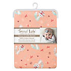 Alternate image 2 for Trend Lab&reg; Fox and Flowers Flannel Swaddle Blanket