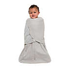 Alternate image 1 for HALO&reg; SleepSack&reg; Newborn Multi-Way Adjustable Cotton Swaddle in Heather Grey