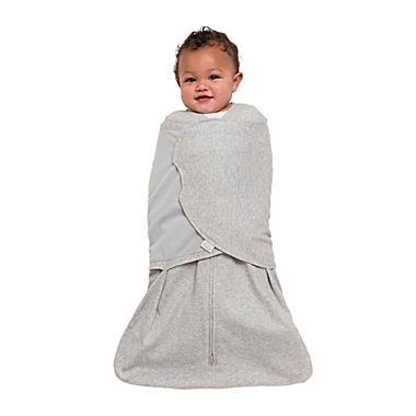 HALO&reg; SleepSack&reg; Newborn Multi-Way Adjustable Cotton Swaddle in Heather Grey. View a larger version of this product image.