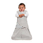 Alternate image 2 for HALO&reg; SleepSack&reg; Newborn Multi-Way Adjustable Cotton Swaddle in Heather Grey