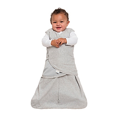 HALO&reg; SleepSack&reg; Newborn Multi-Way Adjustable Cotton Swaddle in Heather Grey. View a larger version of this product image.