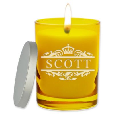 Carved Solutions Gem Collection Unscented Scott Soy Wax Glass Jar Candle