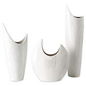 Surya Hamilton Decorative Vases in White (Set of 3)