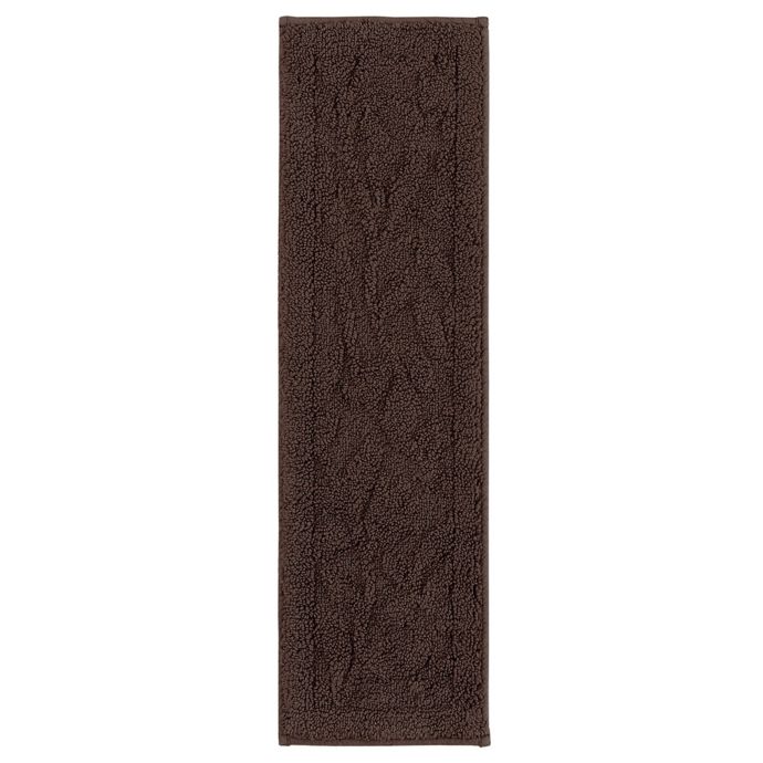 Mohawk Home Foliage Indoor Washable Stair Treads in Chocolate (Set of 4