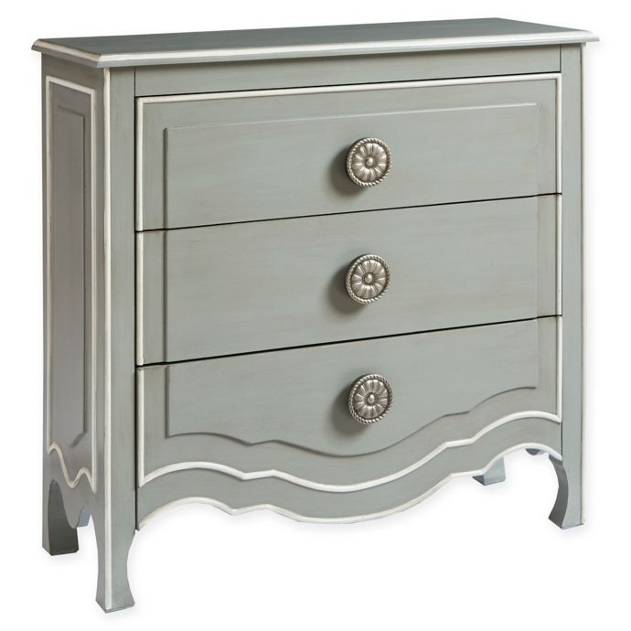 Madison Park Skyline 3Drawer Dresser in Grey/White Bed Bath & Beyond