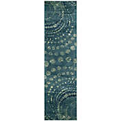 Safavieh Constellation Vintage 2-Foot 2-Inch x 8-Foot Leo Rug in Turquoise/Multi