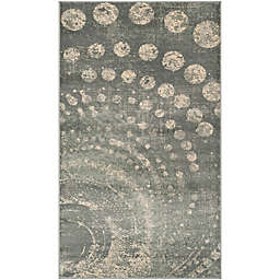 Safavieh Constellation Vintage 3-Foot 3-Inch x 5-Foot 7-Inch Leo Rug in Light Grey/Multi