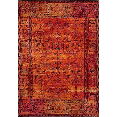 Safavieh Vintage Hamadan 5-Foot 3-Inch x 7-Foot 6-Inch Zima Rug in Orange. View a larger version of this product image.